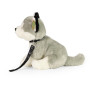 Plyšový pes husky sedící s vodítkem 28 cm Eco-Friendly Rappa