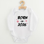 Dětské body s potiskem New Baby Born in 2026 pink