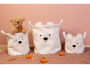 Koš na hračky Teddy Off White 25 x 20 x 20 cm Childhome