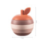 Silikonová skládací hračka Apple Multicolor