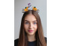 Čelenka do vlasů Halloween / čarodějnice černá