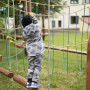Rostoucí softshellové kalhoty Dino dobrodruh Esito, šedá