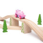 Elektrická lokomotiva Silná růžovka Bigjigs Rail