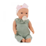 Panenka 35 cm v overalu s čelenkou LullaBaby