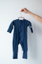 Dětský rostoucí overal Velryba Navy Blue Moniel