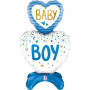 Dort samostojící Baby Boy 28"/71 cm fóliový balónek nafukovací