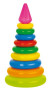 Skládanka pyramida s kroužky plast 28 cm