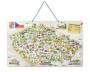 Magnetická mapa ČR s obrázky a společenská hra, 3 v 1