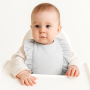 Nepromokavý mušelínový bryndáček s volánkem Nature Baby Nellys