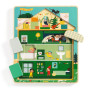 Dřevěné puzzle Domeček Chez Léo Djeco