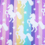 Bavlněné povlečení Unicorn "Pastel Rainbow" 200 x 140, 70 x 90 cm Jerry Fabrics