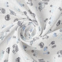 Mušelínové prostěradlo Design s gumou 60 x 120 cm BabyMatex