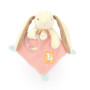 Dárková sada růžová Králíček Ciboulette s chrastítkem 21 cm Doudou