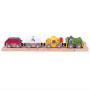 Dřevěný stavební vlak Bigjigs Rail