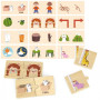 Dřevěné puzzle protiklady Viga