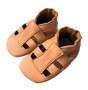 Kožené capáčky sandálky Barefoot Vel. L (12-18 měs.) Hopi Hop 