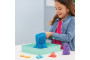 Krabice tekutého písku s podložkou modrá Kinetic Sand