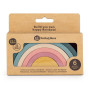 Hračka silikonová skládací Rainbow 12 m+ Petite&Mars