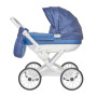 Modrý kočárek pro panenky Kids Elegance Jasmine