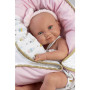New born holčička realistická panenka miminko s celovinylovým tělem - 40 cm Llorens