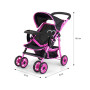 Dětský sportovní kočárek pro panenky Kate Prestige Black Milly Mally