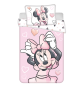 Povlečení do postýlky Minnie Blush Pink 100 x 135, 40 x 60 cm Jerry Fabrics