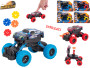 Roadblasters kovové auto s velkými koly – 17 cm, setrvačník, střílející disky