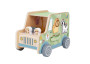 Dřevěná vkládačka Zvířátka Safari auto 9 ks Tooky Toy
