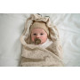 Čepička Beanie Seersucker LODGER Beige