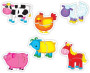Puzzle pro nejmenší – zvířátka na farmě 2.