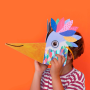 Maska se samolepkami Be wild! Bird Londji
