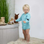 Rostoucí body žebrované Turquoise - tyrkysová Esito