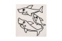 Okenní samolepky a omalovánky Baby Shark s barvami