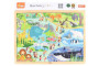 Dřevěné puzzle 48 dílků Viga - Zoo