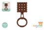 Chrastíček keksík silikon 13 x 5 cm Babyted 