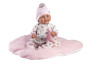 Mrkací realistická panenka miminko se zvuky a měkkým tělem 42 cm New born Llorens 