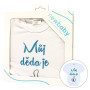 Body s potiskem New Baby Můj děda je jednička - dárkové balení