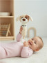 Dětská pískací plyšová hračka Baby Mix pes hnědý