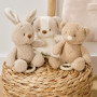 Hračka plyšová hudební Teddy medvídek Nattou 24 cm, 0 m+