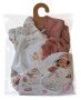 Obleček pro panenku miminko New Born velikosti 35-36 cm s doplňky Llorens