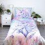 Bavlněné povlečení Unicorn "Pastel Rainbow" 200 x 140, 70 x 90 cm Jerry Fabrics
