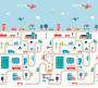 Hrací podložka Play Mat XXL 200 x 180 cm City forest Asalvo