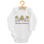 Dětské body s potiskem Lidový vzor Děvčica z Moravy New Baby