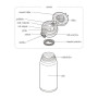 Mobilní termohrnek - nerez (termoska na kolo) 600 ml
