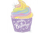 HB pastel cupcake 27"/69 cm fóliový balónek nafukovací