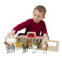Přenosná stáj s koňmi Melissa & Doug
