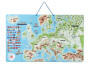 Magnetická mapa EVROPY, společenská hra 3 v 1 v AJ