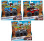 Hot Wheels Monster trucks svítící a rámusící vrak HDX60