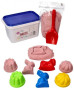 Kinetický písek - pudrový - 2 kg + mix formiček