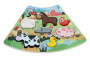 Dřevěné puzzle Veselá farma propojitelné 2Kids Toys